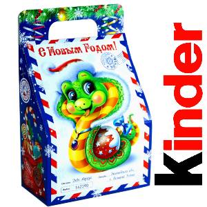 Детский подарок на Новый Год в жестяной упаковке весом 335 грамм по цене 1312 руб в Мурманске