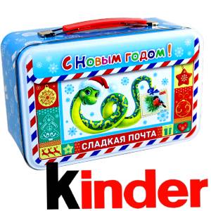 Сладкий подарок на Новый Год в картонной упаковке весом 430 грамм по цене 2136 руб в Мурманске