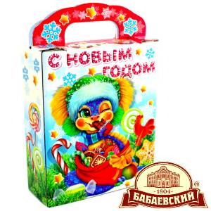 Детский подарок на Новый Год в мешочке весом 800 грамм по цене 1261 руб в Мурманске