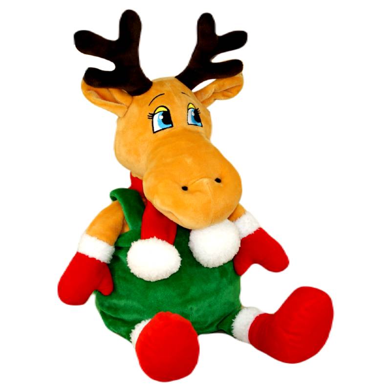 Сладкий новогодний подарок в мягкой игрушке весом 1000 грамм